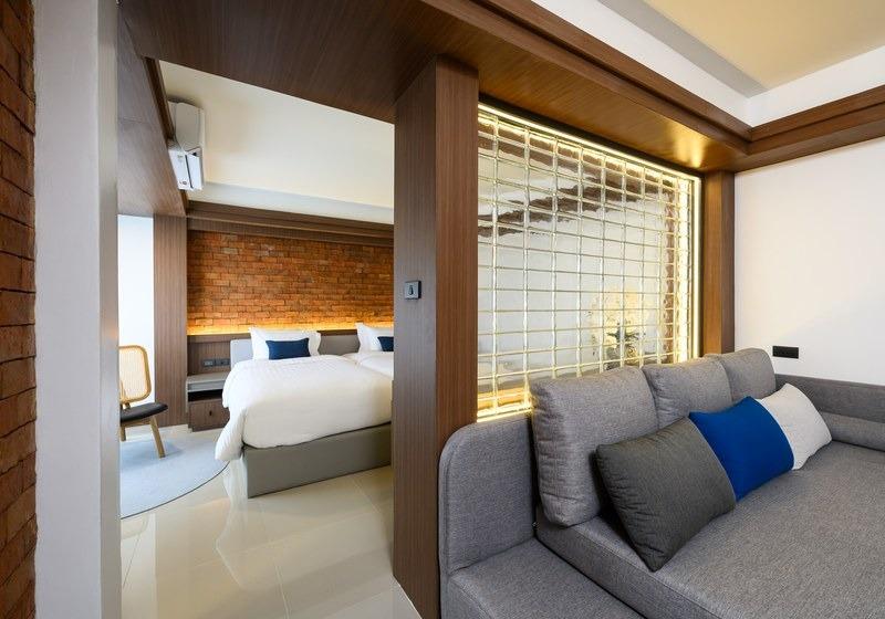 One Bedroom Suite with separate living and sleeping areas